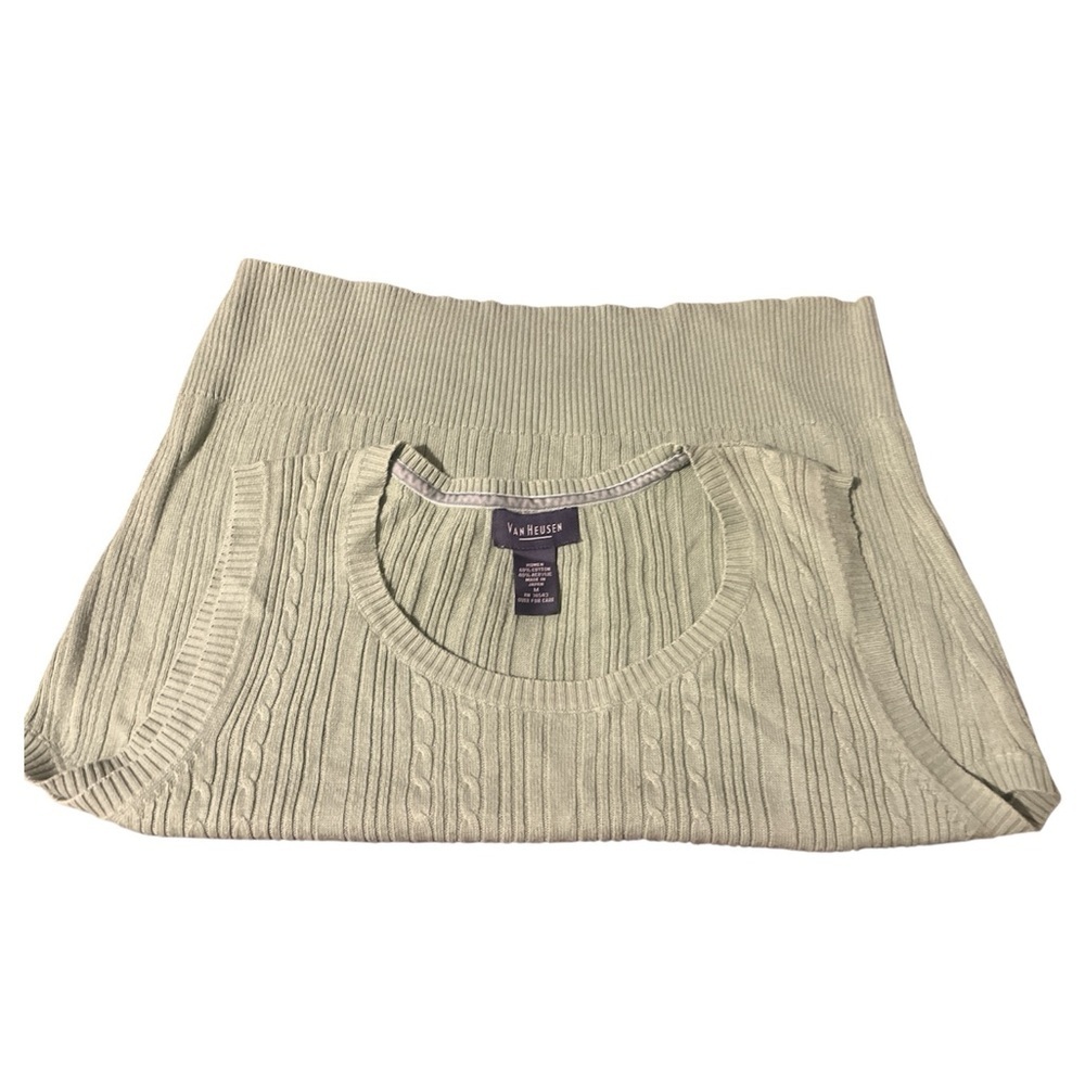 Van Heusen Light Green Tank Top - Picture 2 of 4
